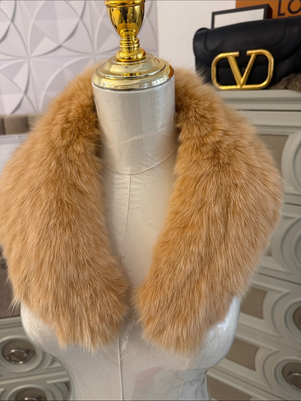 Real fox fur collar Japanese brand moonbat